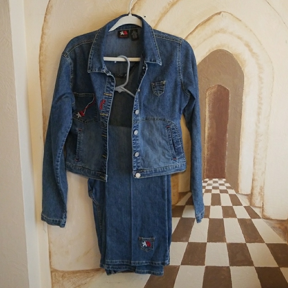 2 piece Jean suit